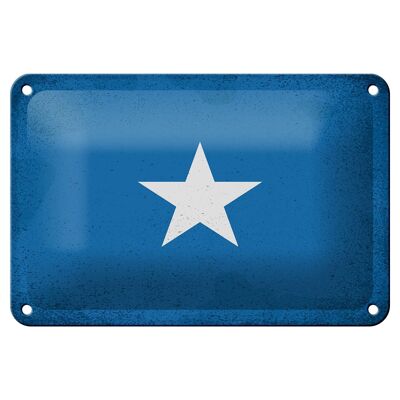 Blechschild Flagge Somalia 18x12cm Flag of Somalia Vintage Dekoration