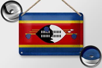Drapeau du Swaziland en étain, 18x12cm, drapeau Eswatini, décoration Vintage 2