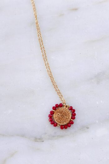 Santo Necklace - Red 2