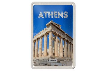 Signe de voyage en étain 12x18cm, Athènes, grèce, acropole, décoration cadeau 1