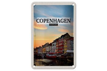Panneau de voyage en étain, 12x18cm, panneau décoratif de coucher de soleil, Copenhague, danemark 1