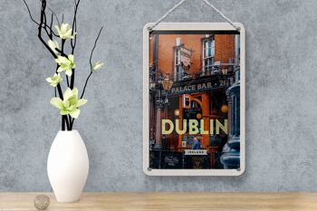 Panneau de voyage en étain, 12x18cm, Dublin, irlande, Palace Bar, signe de Destination de voyage 4