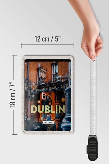 Panneau de voyage en étain, 12x18cm, Dublin, irlande, Palace Bar, signe de Destination de voyage 5