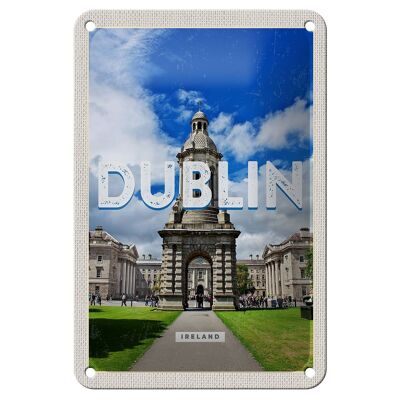 Letrero de chapa de viaje, 12x18cm, Retro, Dublín, Irlanda, destino de viaje, cartel de ciudad