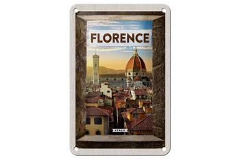 Panneau de voyage en étain, 12x18cm, Florence, italie, vacances italiennes, toscane 1
