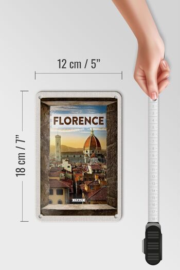 Panneau de voyage en étain, 12x18cm, Florence, italie, vacances italiennes, toscane 5