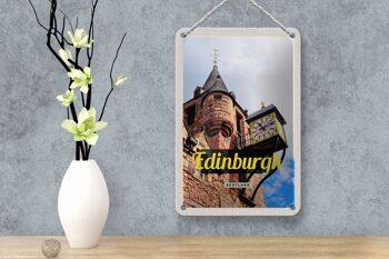 Panneau de voyage en étain, 12x18cm, panneau de la vieille ville d'edimbourg, en Écosse 4
