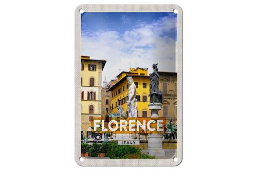 Blechschild Reise 12x18cm Florence Italy Italien Urlaub Geschenk Schild