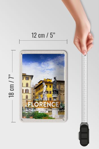 Panneau de voyage en étain, 12x18cm, Florence, italie, cadeau de vacances 5