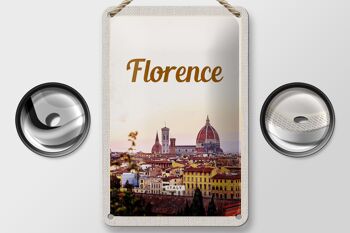 Panneau de voyage en étain, 12x18cm, Florence, italie, vacances italiennes, toscane 2