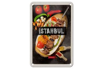 Panneau de voyage en étain, 12x18cm, Istanbul, dinde, Kebab, viande, Steak 1