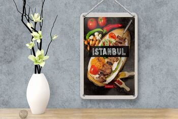 Panneau de voyage en étain, 12x18cm, Istanbul, dinde, Kebab, viande, Steak 4