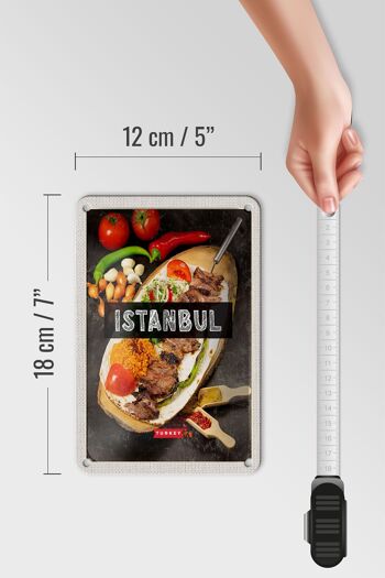 Panneau de voyage en étain, 12x18cm, Istanbul, dinde, Kebab, viande, Steak 5