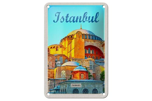 Blechschild Reise 12x18cm Istanbul Turkey Bild Urlaub Geschenk Schild
