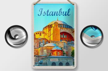 Panneau de voyage en étain, 12x18cm, Istanbul, turquie, photo, cadeau de vacances 2