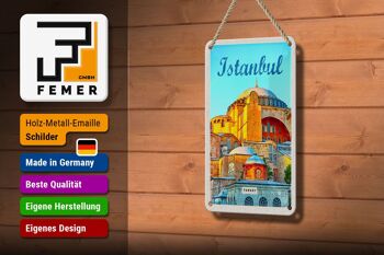Panneau de voyage en étain, 12x18cm, Istanbul, turquie, photo, cadeau de vacances 3