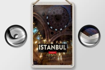 Signe de voyage en étain 12x18cm, rétro, Istanbul, turquie, décoration de grand marché 2