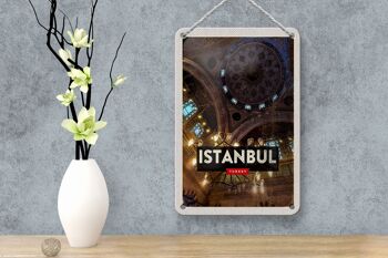 Signe de voyage en étain 12x18cm, rétro, Istanbul, turquie, décoration de grand marché 4