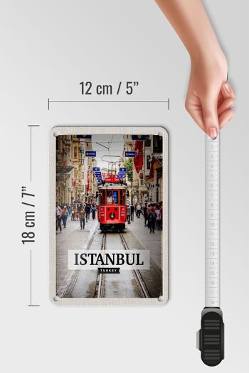 Panneau de voyage en étain, 12x18cm, Istanbul, turquie, Tram, Destination de voyage 5