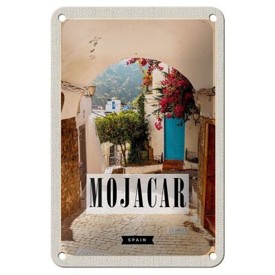 Targa in metallo da viaggio 12x18 cm Mojacar Spagna Spagna Decorazione natalizia