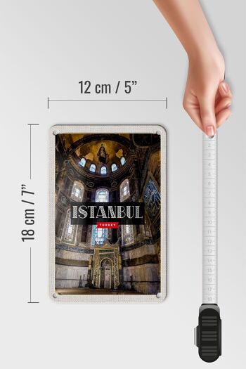 Panneau de voyage en étain, 12x18cm, mosquée d'istanbul, turquie, signe de Destination de voyage 5