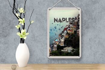 Panneau de voyage en étain 12x18cm, panneau panoramique de Naples, italie, Italie 4