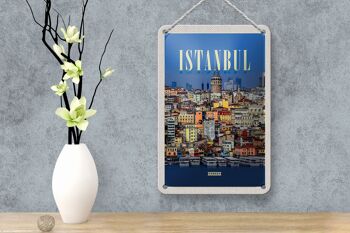 Panneau de voyage en étain, 12x18cm, Istanbul, turquie, Guide de la ville, panneau cadeau 4