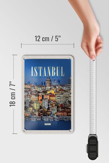 Panneau de voyage en étain, 12x18cm, Istanbul, turquie, Guide de la ville, panneau cadeau 5