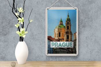 Plaque en tôle voyage 12x18cm Prague St. Décoration de l'église Saint-Nicolas Kostel 4