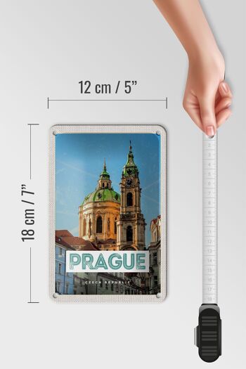 Plaque en tôle voyage 12x18cm Prague St. Décoration de l'église Saint-Nicolas Kostel 5