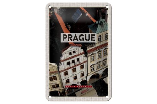 Blechschild Reise 12x18cm Prague Prag Altstadt Tschechien Dekoration