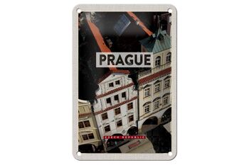 Signe en étain voyage 12x18cm, décoration de la vieille ville de Prague, république tchèque 1
