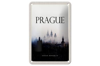 Panneau de voyage en étain, 12x18cm, rétro, brouillard de Prague, aperçu, cadeau 1