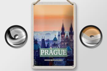 Panneau de voyage en étain 12x18cm, décoration de la vieille ville de Prague, république tchèque 2