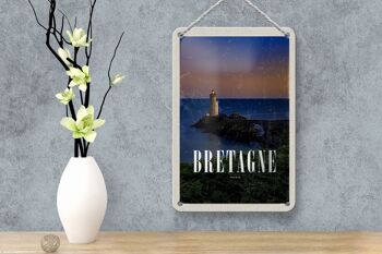 Panneau de voyage en étain 12x18cm, décoration de phare rétro bretagne France 4