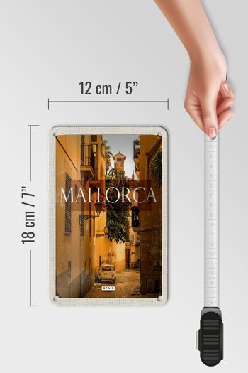 Panneau de voyage en étain 12x18cm, panneau de la vieille ville de Majorque, espagne, Palmas 5