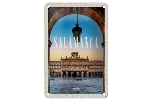 Blechschild Reise 12x18cm Salamanca Spain Architektur Geschenk Schild