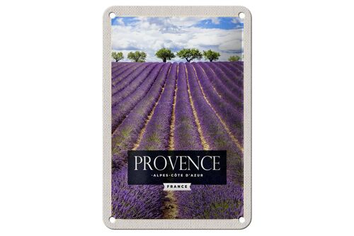 Blechschild Reise 12x18cm provence alpes cote d'azur Lavendel Schild