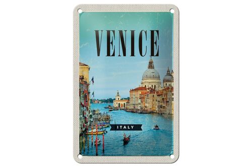 Blechschild Reise 12x18cm Venedig Venice Italy Meer Urlaub Dekoration