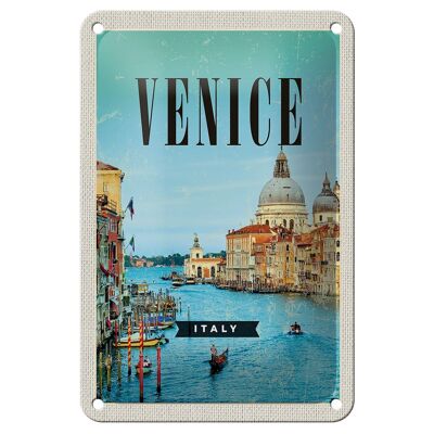 Blechschild Reise 12x18cm Venedig Venice Italy Meer Urlaub Dekoration