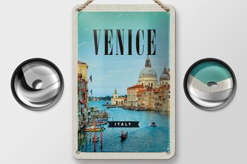 Signe en étain voyage 12x18cm, décoration de vacances en mer, venise, italie 2