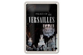 Panneau de voyage en étain, 12x18cm, château de Versailles, France 1