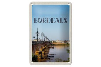 Panneau de voyage en étain, 12x18cm, Bordeaux, France, Destination de voyage, cadeau 1