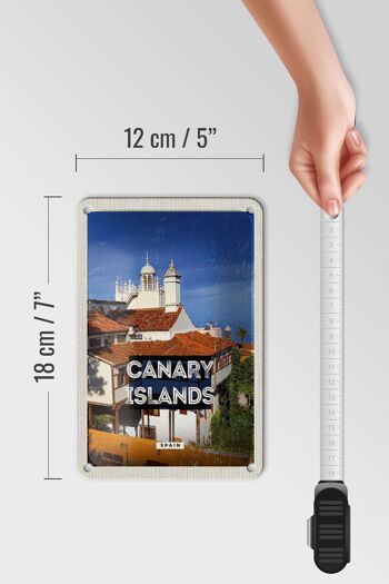 Panneau de voyage en étain 12x18cm, décoration de Destination de vacances, îles Canara, espagne 5