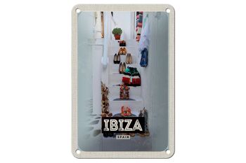 Signe en étain voyage 12x18cm, Ibiza espagne, décoration cadeau de vacances en mer 1