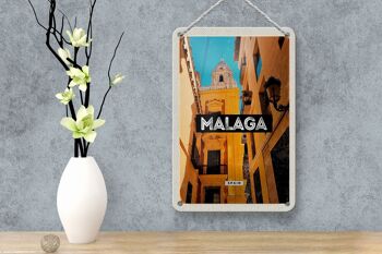 Panneau de voyage en étain, 12x18cm, Malaga, espagne, vieille ville, cadeau rétro 4