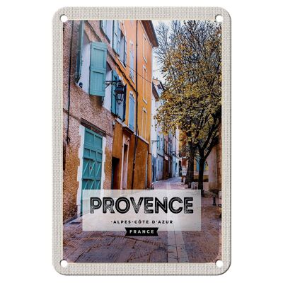 Plaque en tôle voyage 12x18cm décoration Provence Alpes-Côte d'Azur France