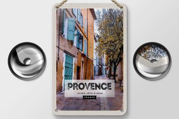 Plaque en tôle voyage 12x18cm décoration Provence Alpes-Côte d'Azur France 2