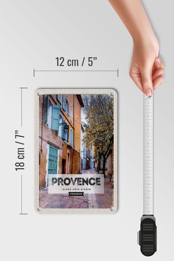 Plaque en tôle voyage 12x18cm décoration Provence Alpes-Côte d'Azur France 5