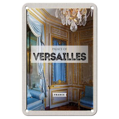 Targa in metallo da viaggio 12x18 cm Palazzo di Versailles Francia Targa di destinazione del viaggio